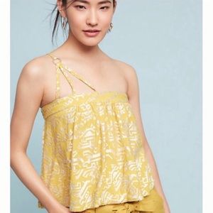 Anthropologie Yellow Top